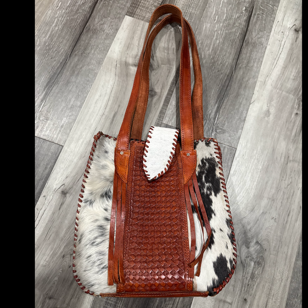 Handmade Chiapas Cowhide & Genuine Leather Tote