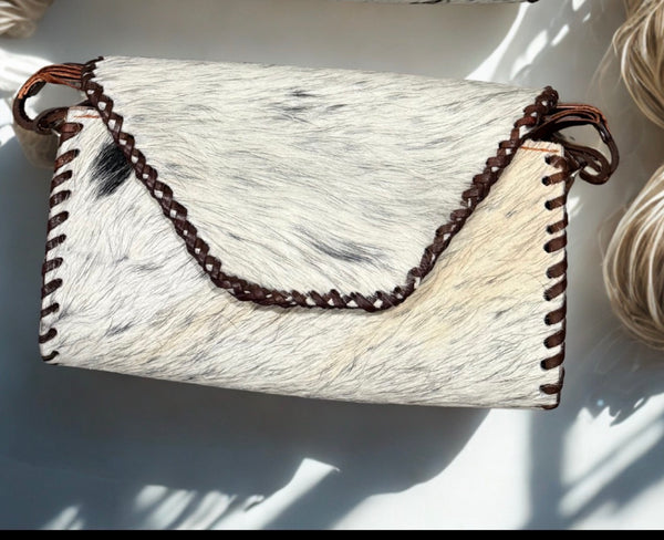 Handcrafted Cowhide Leather Crossbody Bag