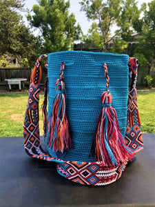 Knitted Mexican "Morral" Bag - Riviera Maya