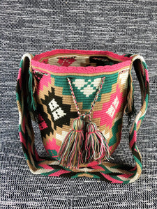 Wayuu / Colombian - "Mochila" bag - Pastel